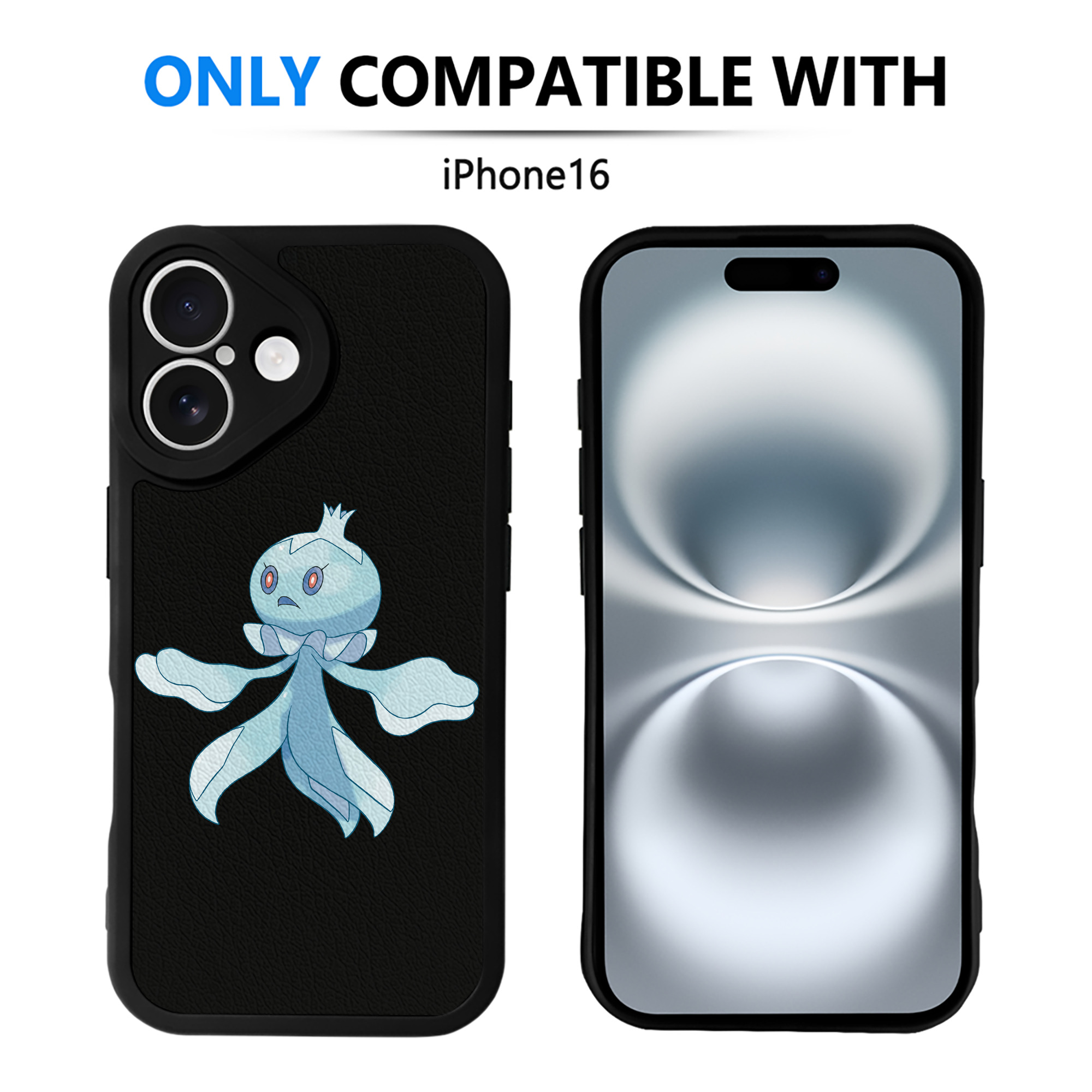 （画像用） ポケットモンスター Pokémon 【iPhone 16シリーズ対応】シリコンスマホケース（レザー調） 材質：シリコン